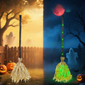 Animated Halloween Witch Broom